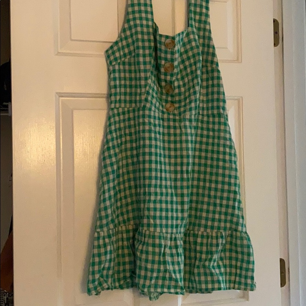 Green Checker Lulu’s Dress